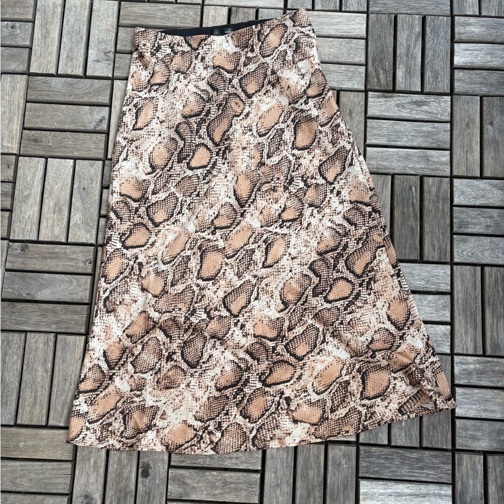 Snake Print Skirt